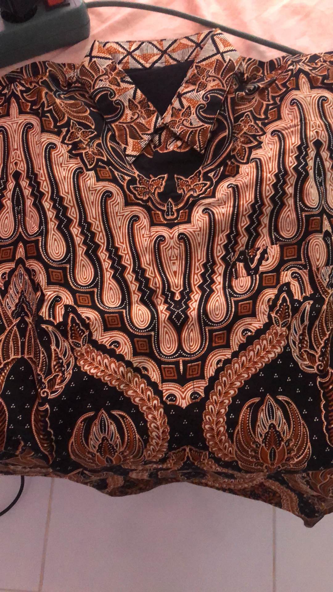 Parang Sekti Panjang Kemeja Batik Pria Katun Sragenan Full Furing