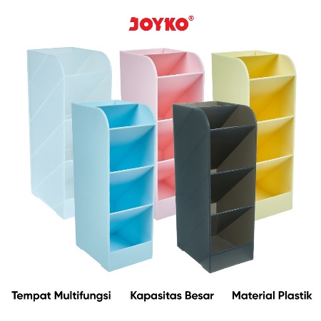 JOYKO - DESK SET PEN HOLDER ( DS-49CO ) - TEMPAT ALAT TULIS BLUE YELLOW PINK BLACK GREEN