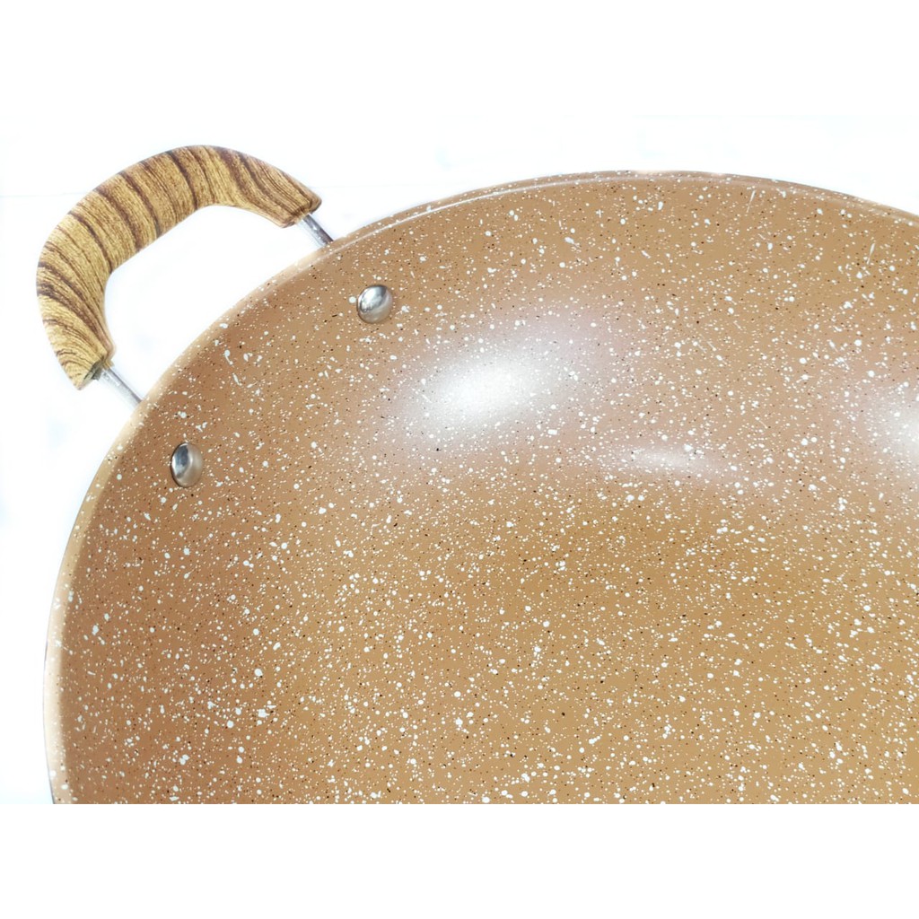 Wajan Wok Pan Marble Ceramik Home Pro Levante 32cm Anti Lengket ORIGINAL