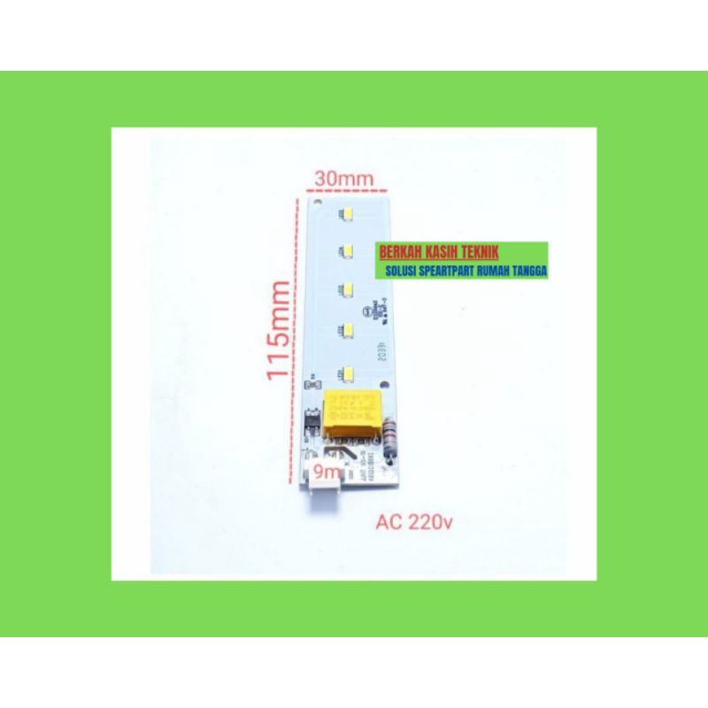 lampu LED kulkas 2 pintu 1 pintu Aqua Sanyo ORI