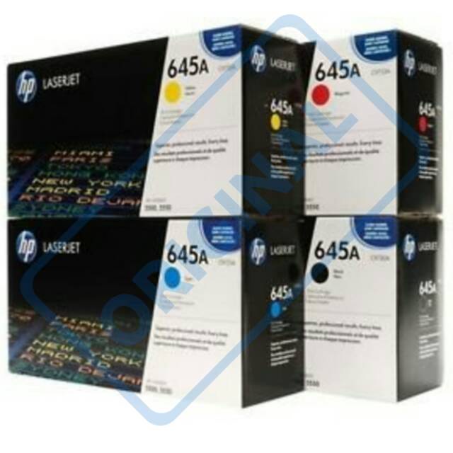 PAKETAN TONER HP 645A BLACK & TRICOLOR