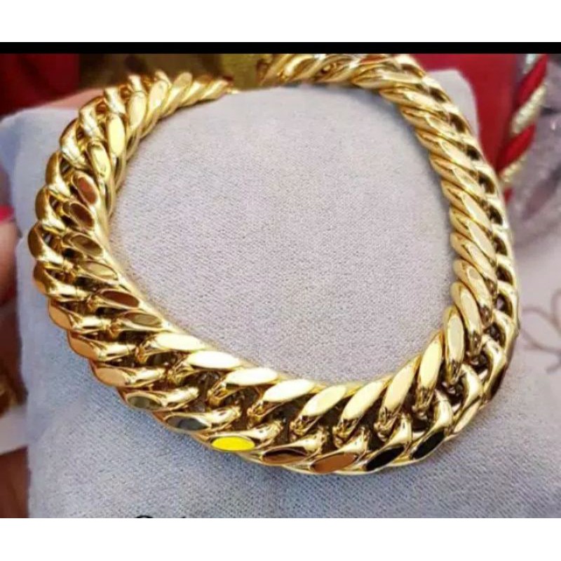 gelang titanium lapis emas 24k terlaris