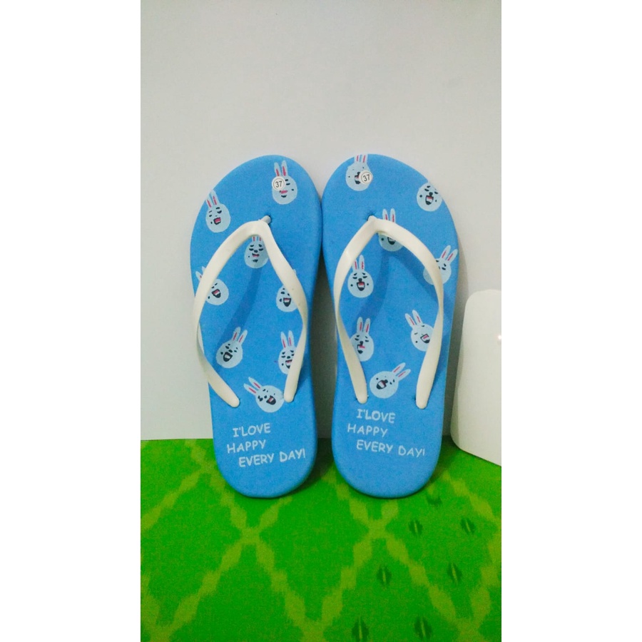 SANDAL JELLY WANITA KELINCI CUTE