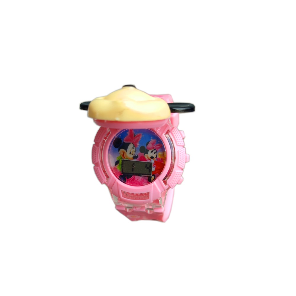 Jam Tangan Anak Perempuan Jam Tangan Fashion Lampu Dan Melody Jam Tangan Minnie Mouse