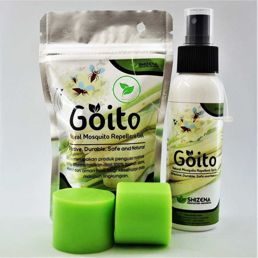 Goito Natural Gel dan Spray pengusir nyamuk ampuh alami praktis aman