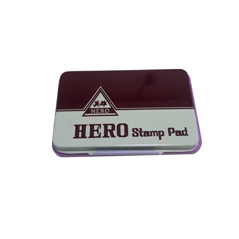 

Hero Stamp Pad + Tinta ungu tatakan stampel