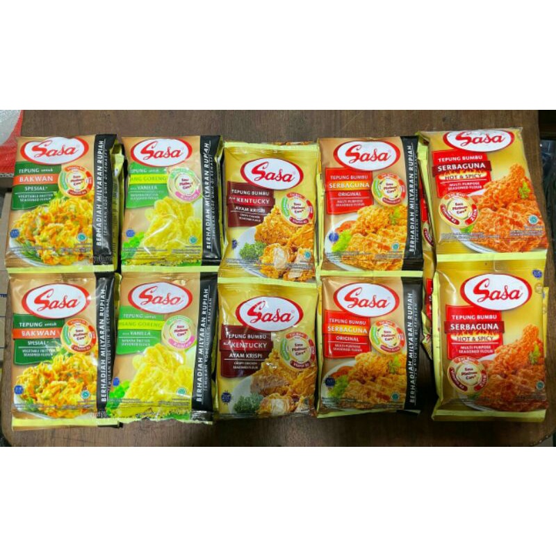 

Sasa Tepung Bakwan, Pisang, Ayam, Serbaguna, Serbaguna Hot, Rencengan