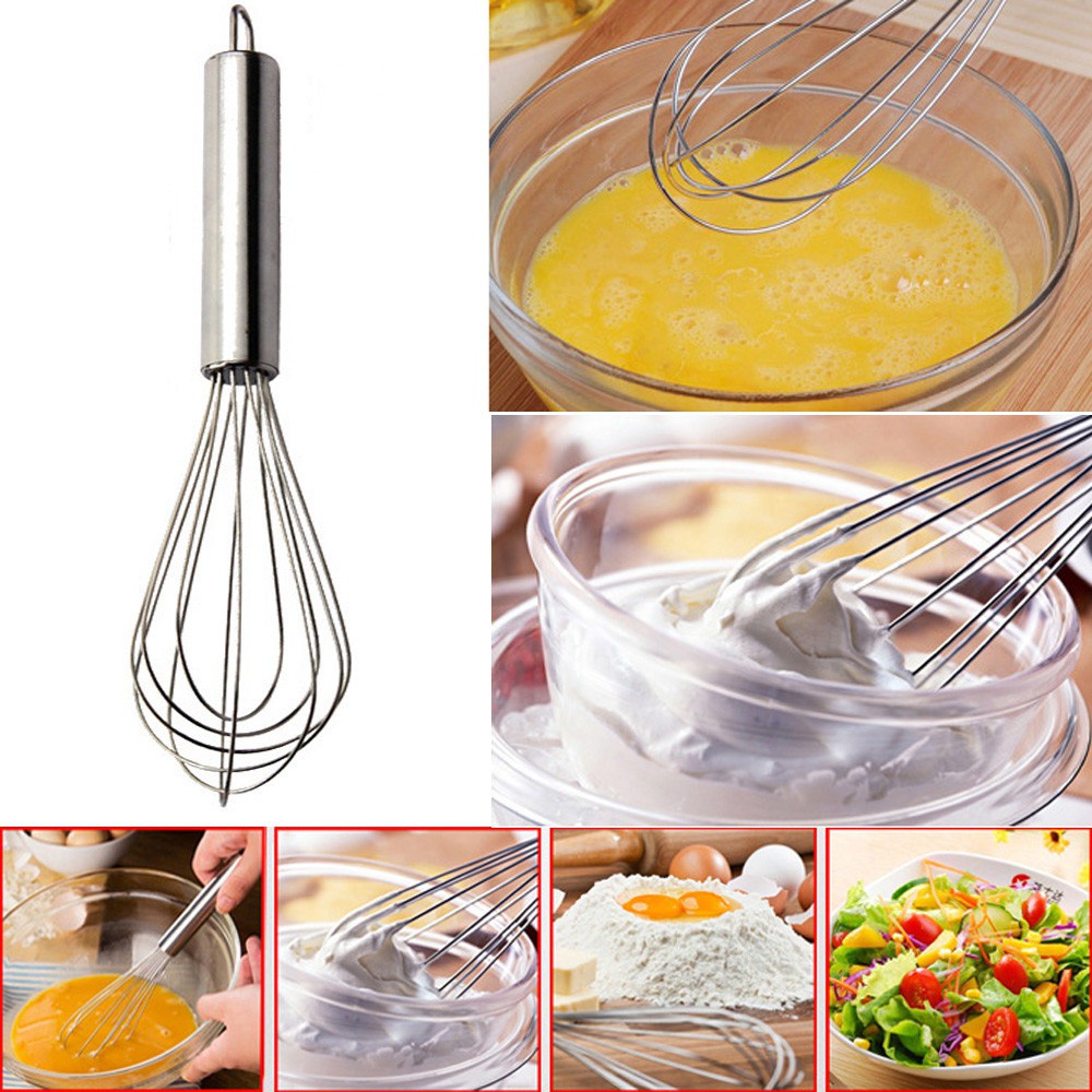 【Tempat Jakarta】 Hand Mixer Manual Pengocok Adonan Kocokan Telur Whisk