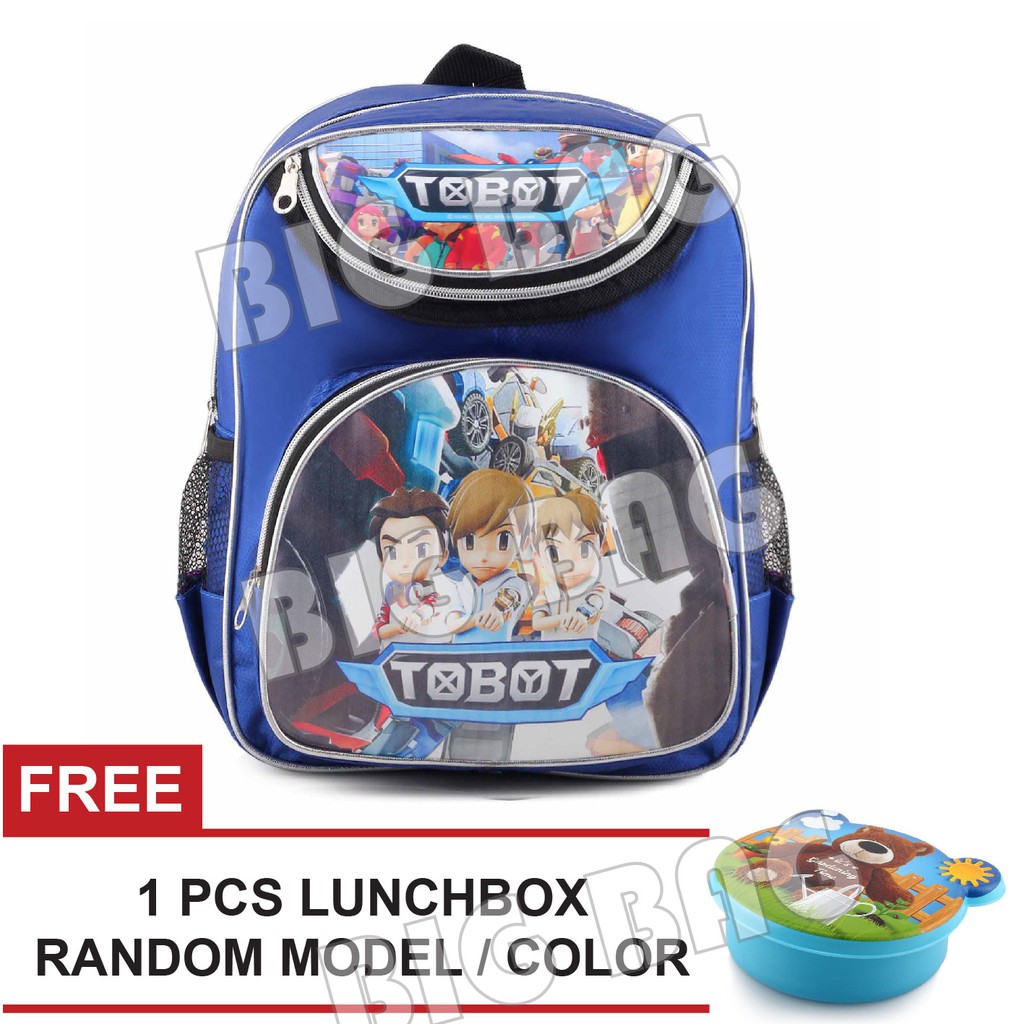 PTS -Ransel Sekolah Anak Cowo / Laki Laki Karakter - Return.RTM + FREE Lunchbox