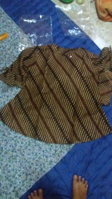 Batik Dolby Dolbi Dobby Doby Tenun Sutra Tulis Katun Atbm Baron Atasan Batik Wanita Sogan Srg308