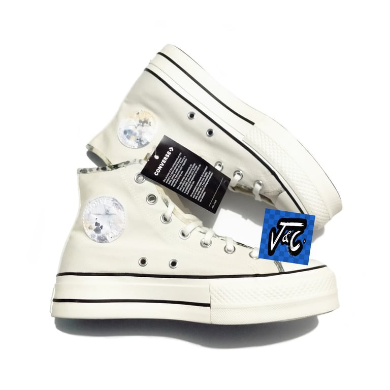 converse chuck taylor floral platform