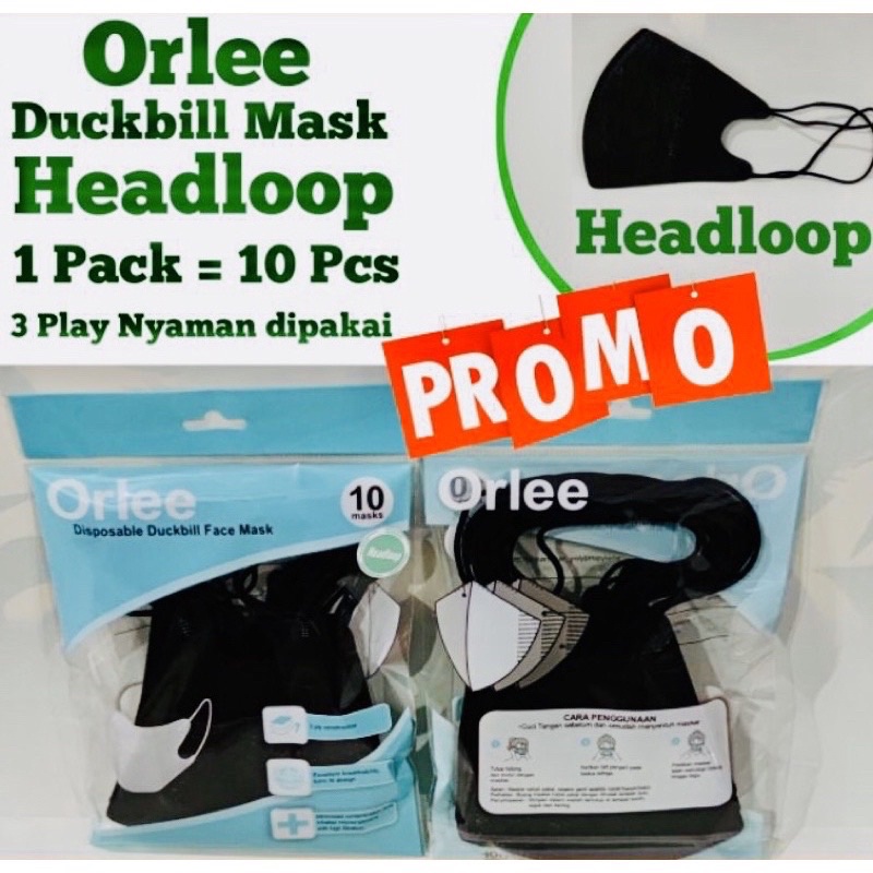 DUCKBILL ORLEE  1pak ISI 10pcs HIJAB