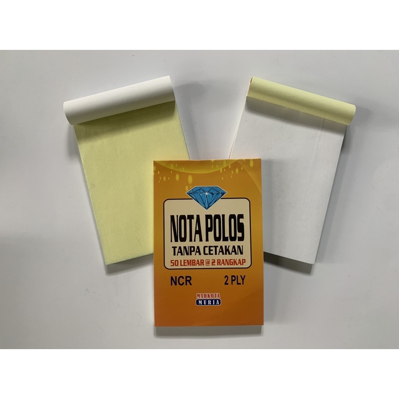 

Nota Kosongan, Nota Polos, Nota NCR, Nota 2 Ply, Nota Kecil Tanpa Cetakan