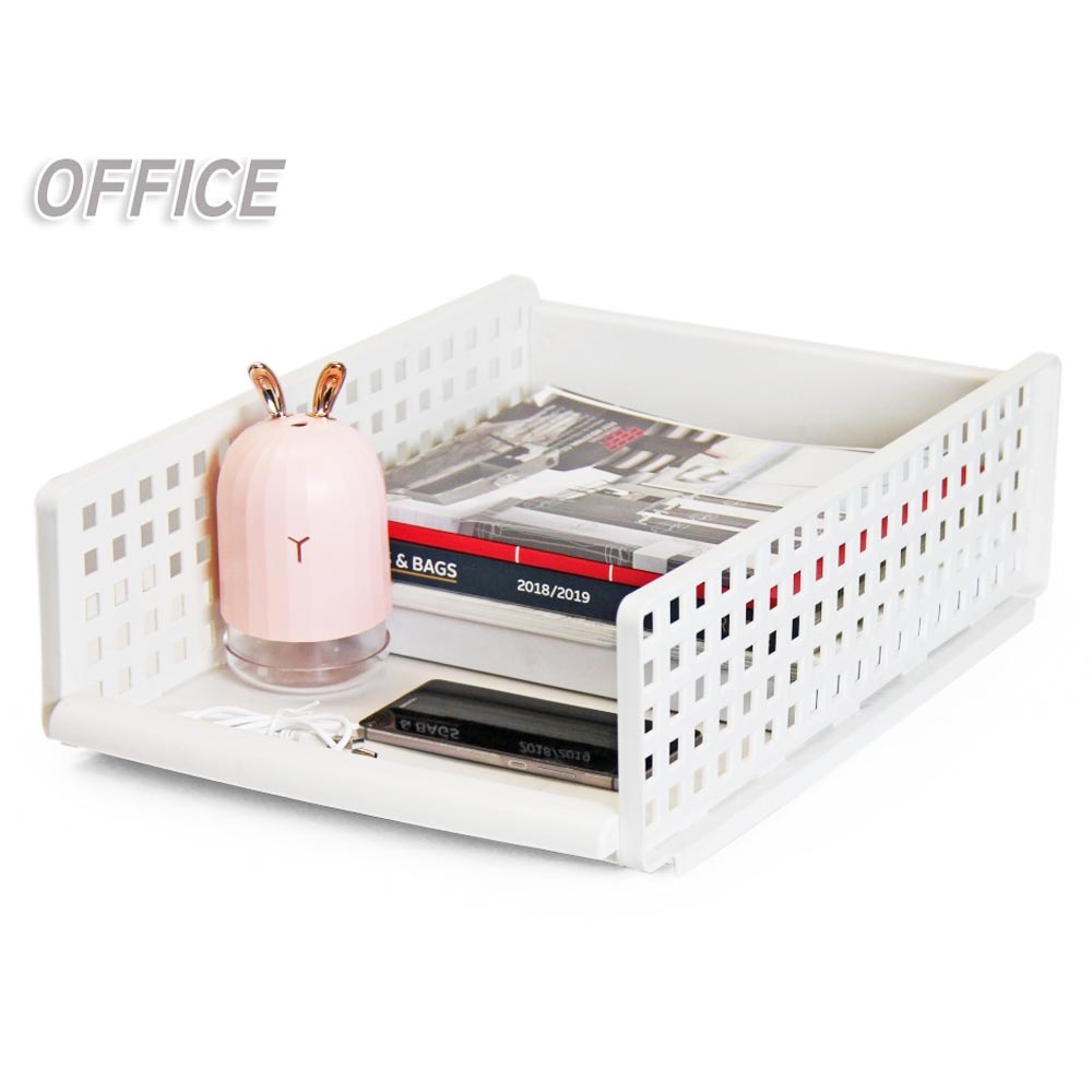 Rak Laci Penyimpanan Baju, Kamar Mandi, Multifungtional Office Organizer JM-605 - Putih