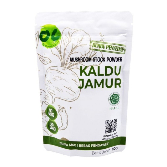 Organic Center- Bumbu Rasa Kaldu Jamur Mushroom Stock Powder 80g 1+ Years