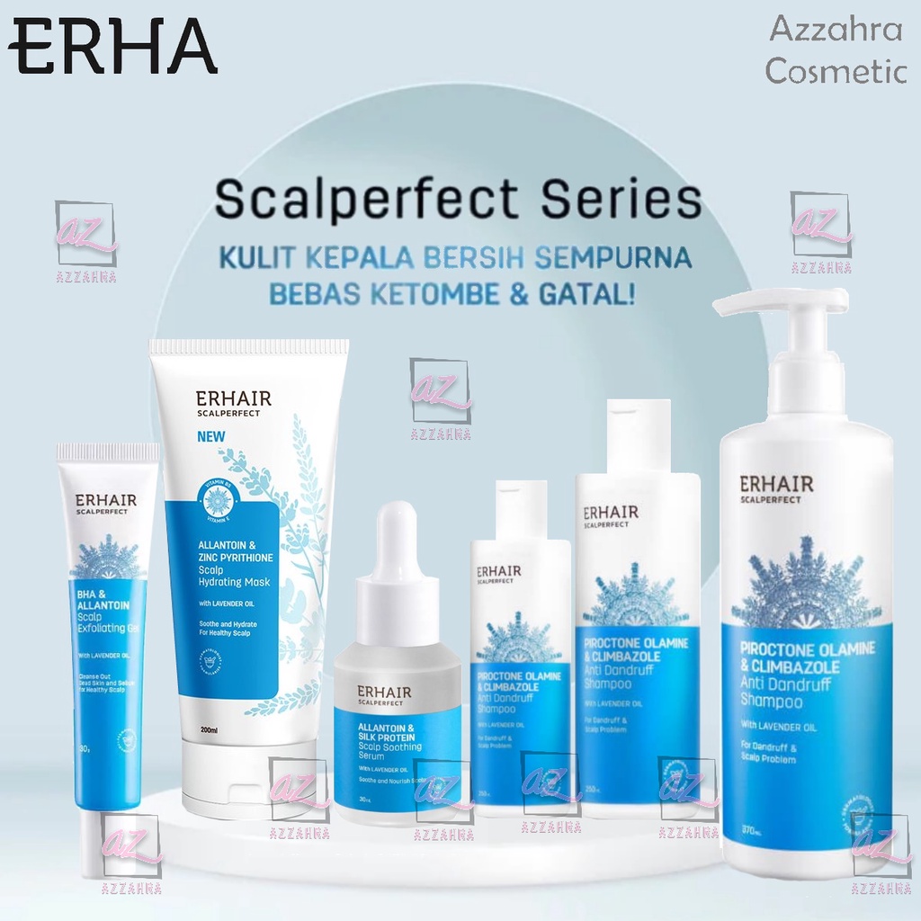ERHAIR Scalperfect Anti Dandruff Series | Shampoo | Hair Serum | Exfoliating Gel | Hydrating Mask | Dry Shampoo
