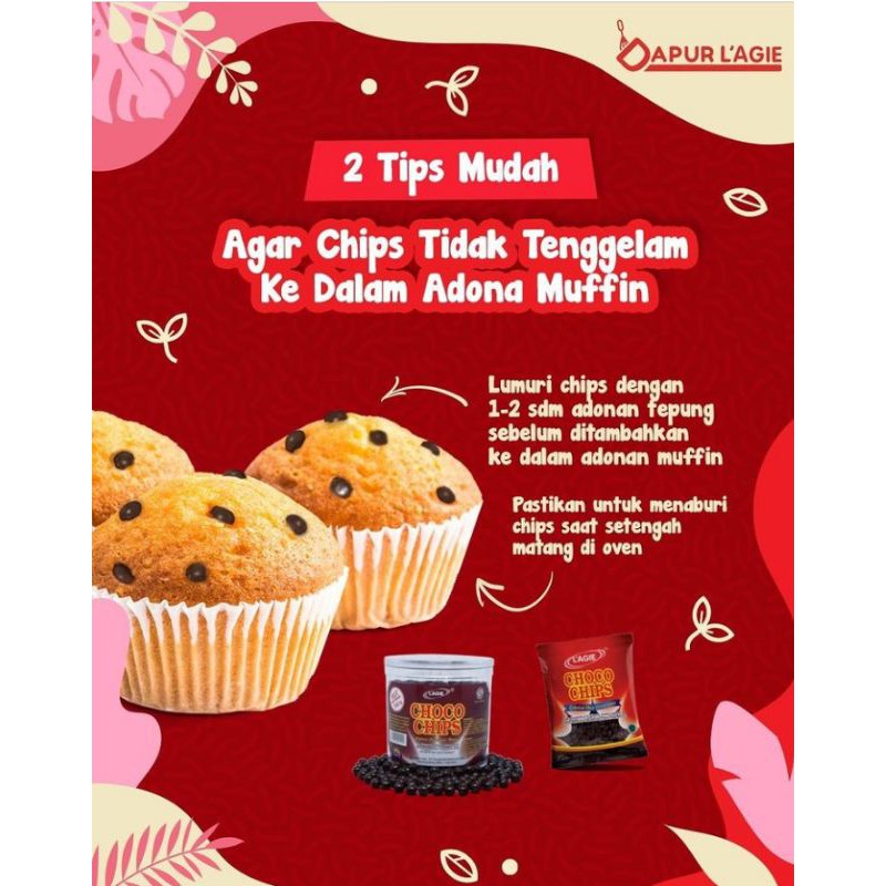 

Laggie choco chip Repack 250 gram
