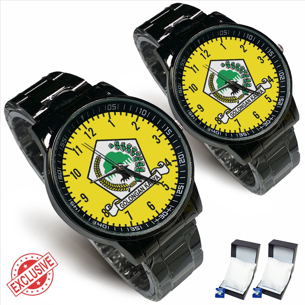 Jam Tangan Rantai Couple GOLKAR (Nice)