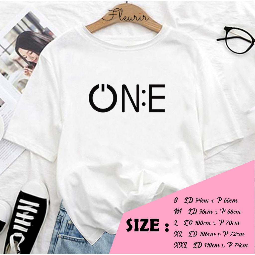 FLEURIR - KAOS ONE BIG PL KAOS OVERSIZE KAOS WANITA TUMBLR TEE UNISEX