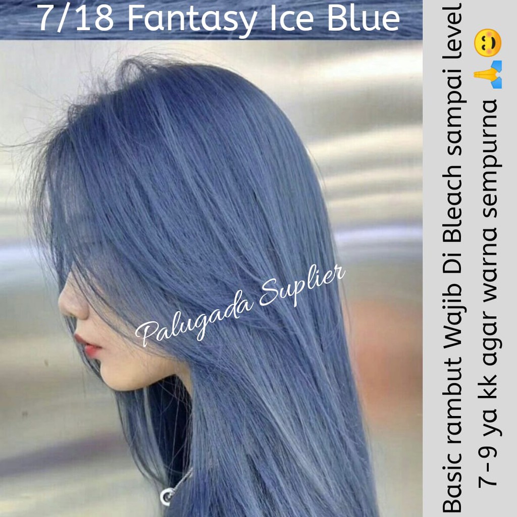 Bisa Cod Cat Rambut Fantasy Ice Blue Pewarna Rambut Semir Rambut Caltu New Style Fantasy Ice Hair Shopee Indonesia