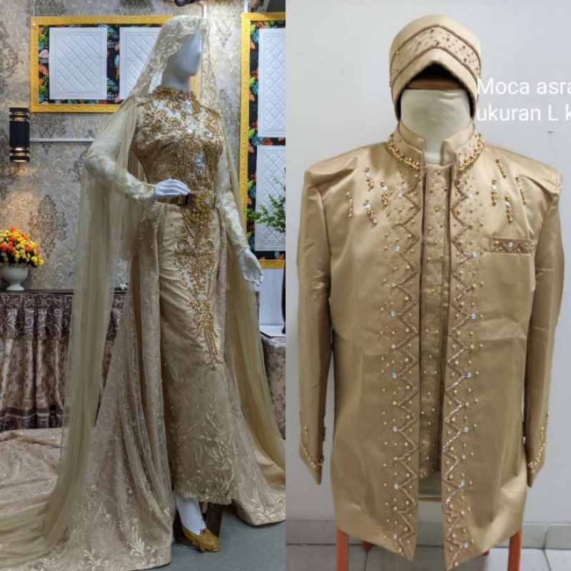 CAUPLE SLIM  WEDDING DRESS / SALE GAUN PENGANTIN /GAUN PENGANTIN MODERN | GAWN AKAD/GAUN BARBY