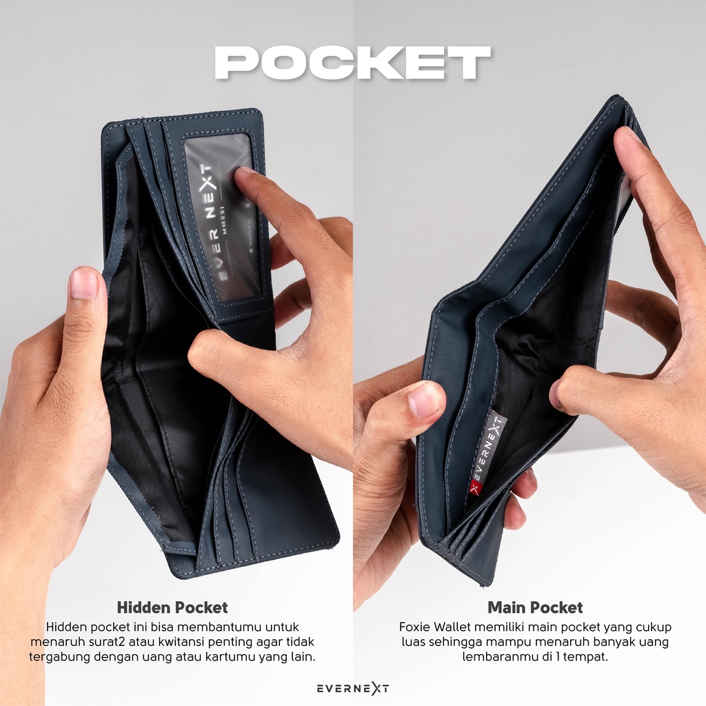 Dompet Lipat Premium Footage Pria Waterproof Dompet Lipat Pria Terbaru