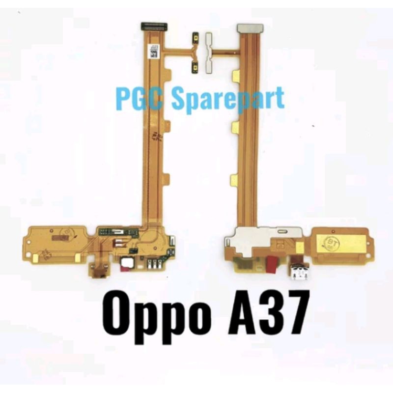 Original Flexible Connector Charger & Volume & Mic Oppo A37 Neo 9  A37f A37w  Fleksibel Konektor Cas