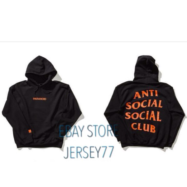 Anti Social Social Club Hoodie PARANOID UNDEFEATED ORANGE Jaket