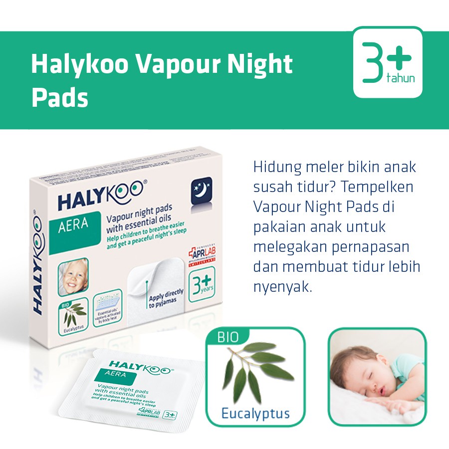 VITA67 HALYKOO VAPOUR NIGHT PADS PELEGA PERNAPASAN ISI 5 PCS 3 2024