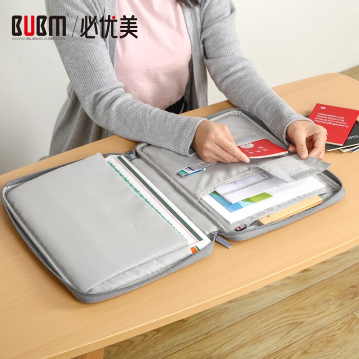 

PROMO!!! Triple W Tas Dokumen Organizer File Document Storage Ipad Laptop BUBM - Hitam