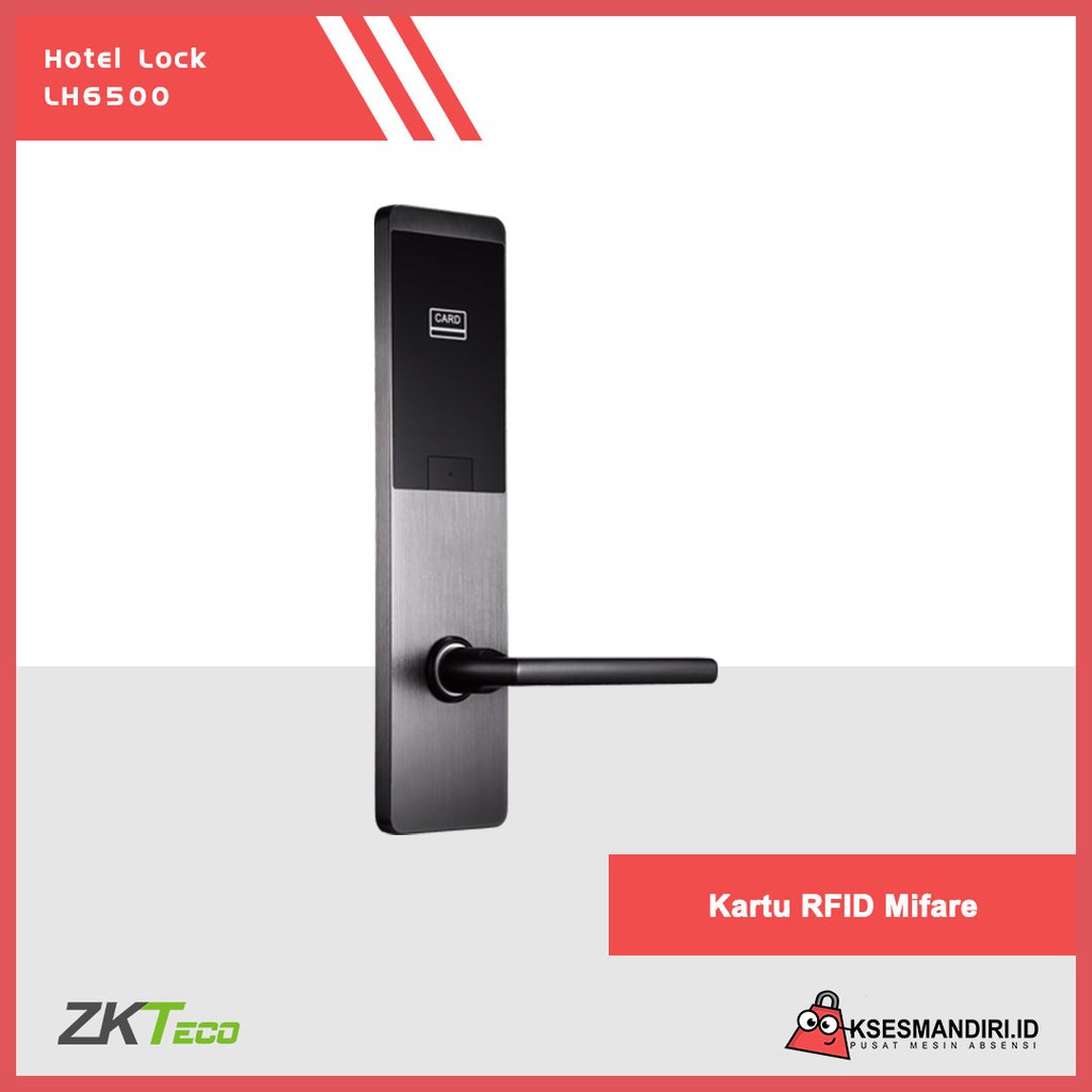 Handle Pintu Hotel Lock Zkteco LH6500