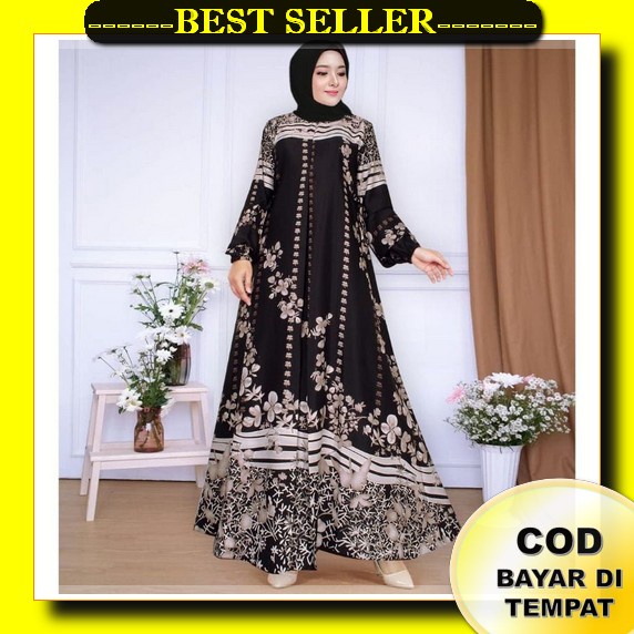 Baju Gamis Wanita Gamis Gamis Wanita Abaya Gamis Jubah Drees Hitam Arab Pakaian Wanita Muslim Syari 