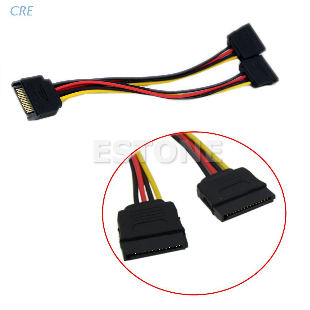 Cre Kabel Extension Splitter Power Sata T / Y Panjang 20cm 01 #