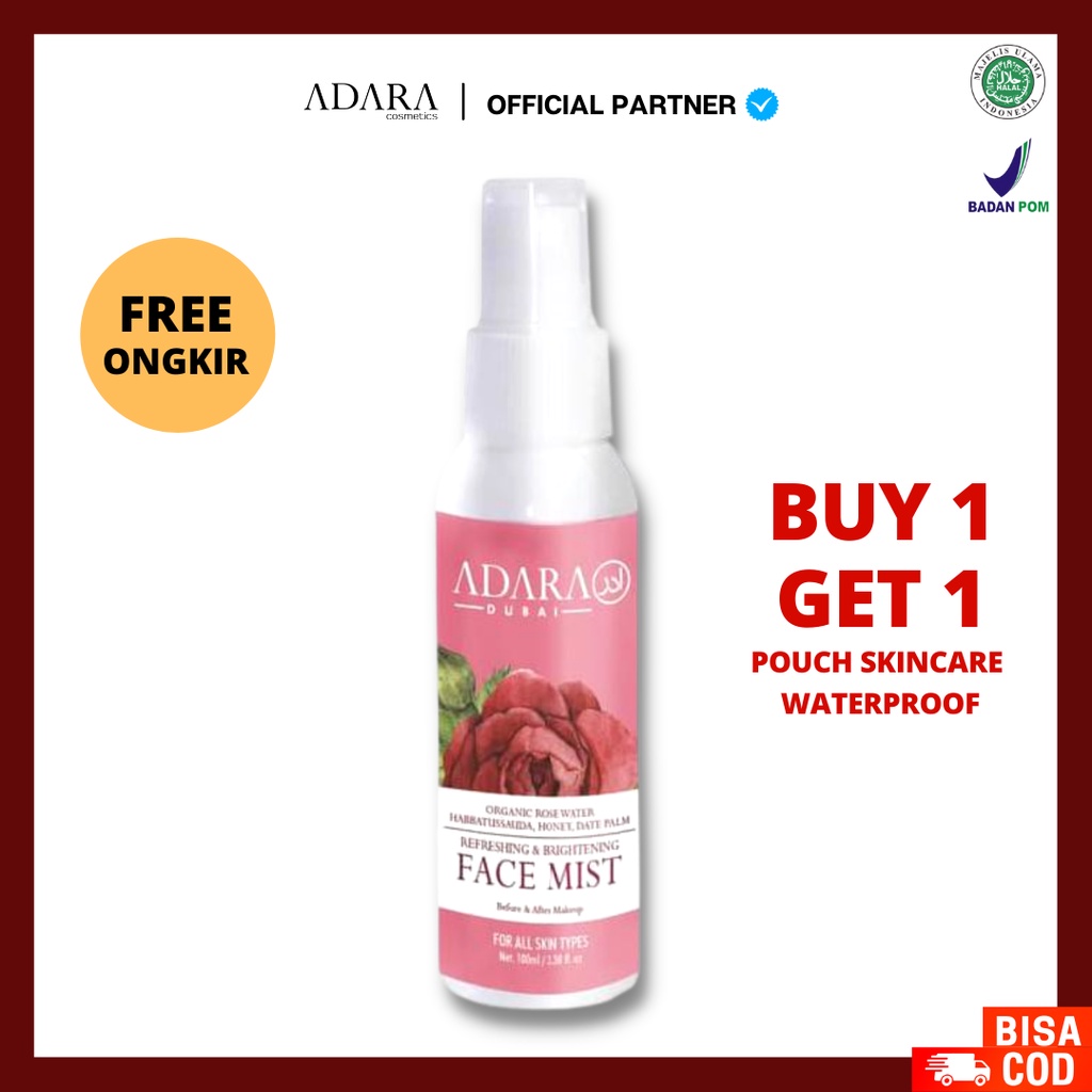 [FREE GIFT] ADARA Organic Rose Face Mist | Facial Mist 100 ml