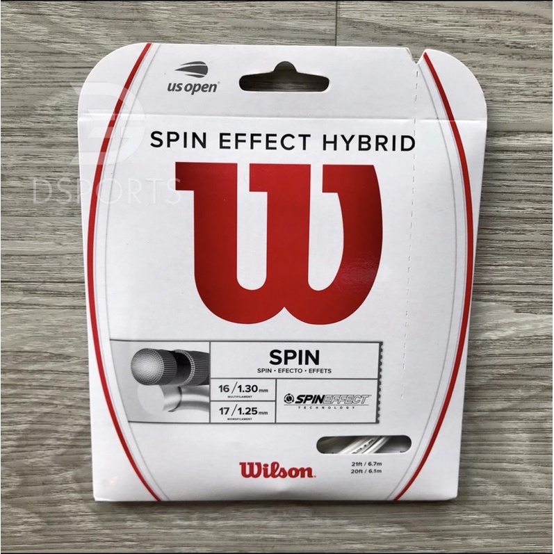 Wilson Spin Effect Hybrid Comfort + Spin ( Tennis String Senar Tenis ) ORIGINAL