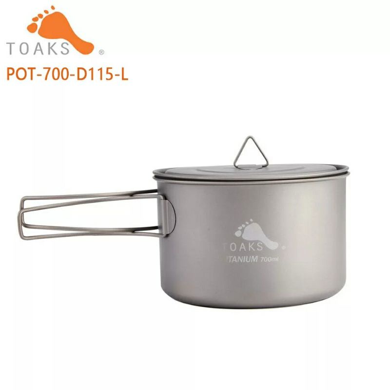 ALAT MASAK COOKING SET MUG POT CAMPING PICNICTRAVELLING ULTRALIGHT ORIGINIAL TITANIUM TOAKS 700 ml