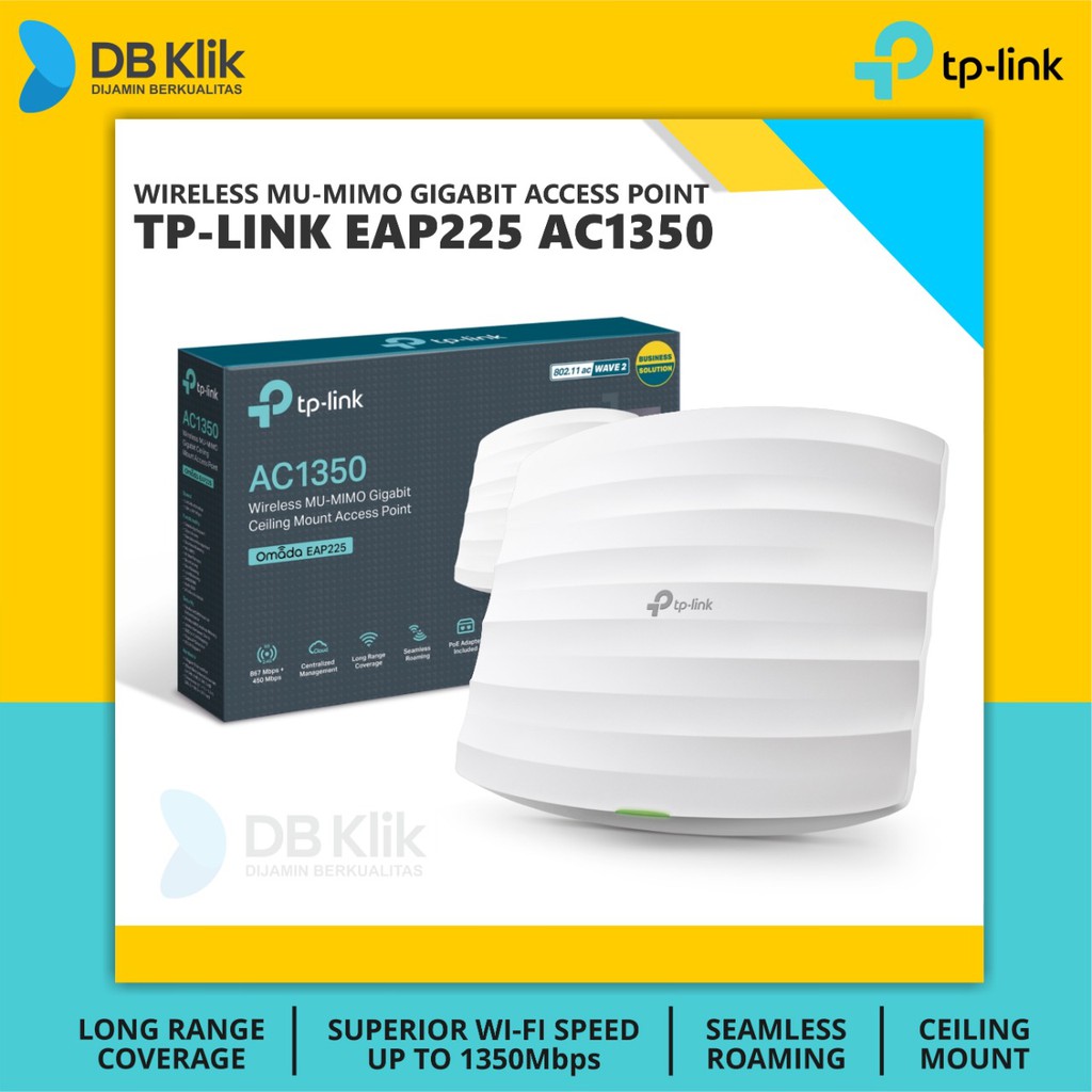 Access Point TP Link EAP225 AC1350 Gigabit Ceiling Mount Dual Band