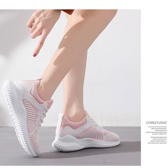 Sepatu Olahraga Wanita Putih Sneaker Sport Cewek Import Spatu Sneakers Wanita running Fashion SP-093-4