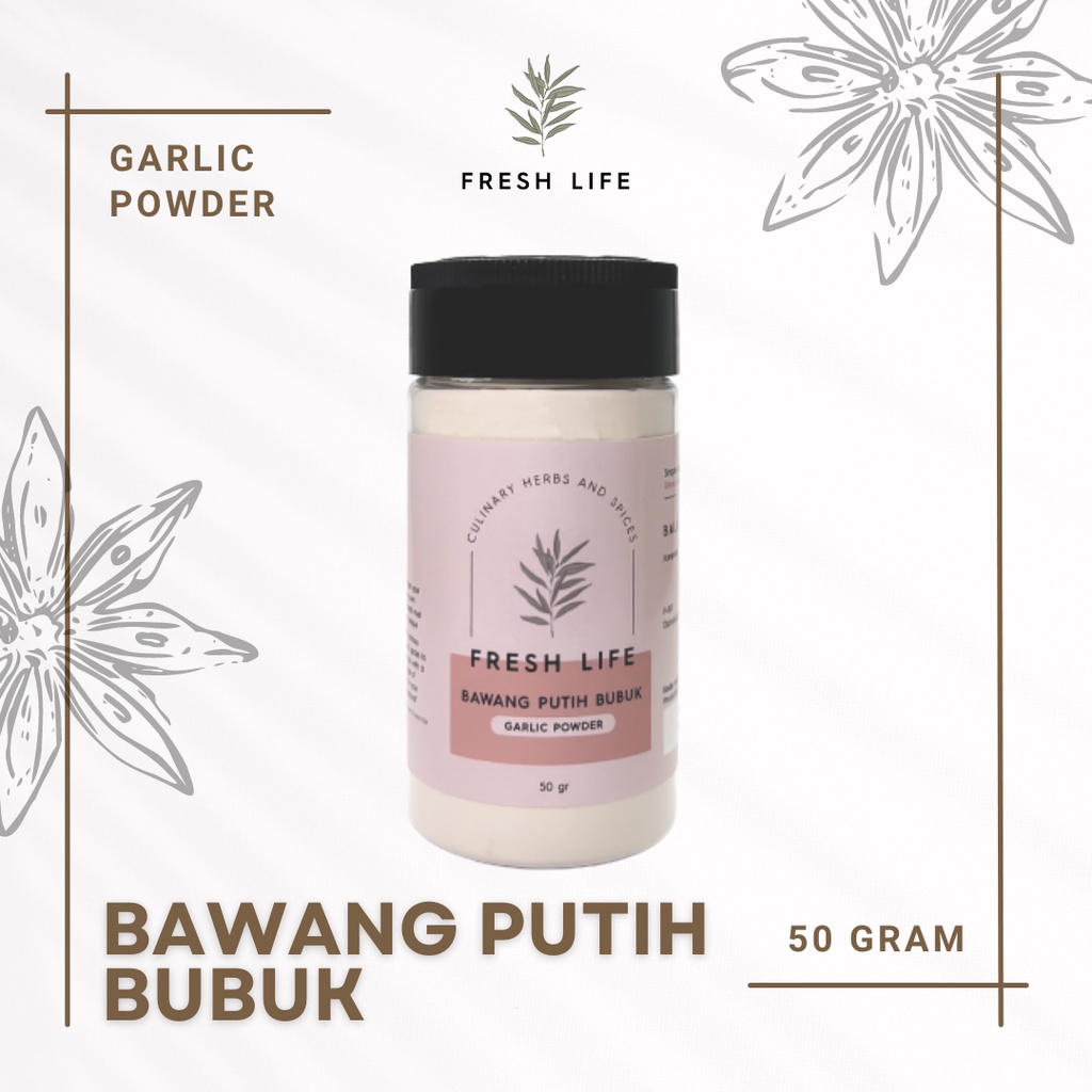 

Bawang Putih Bubuk (Garlic Powder) Fresh Life 50 gr