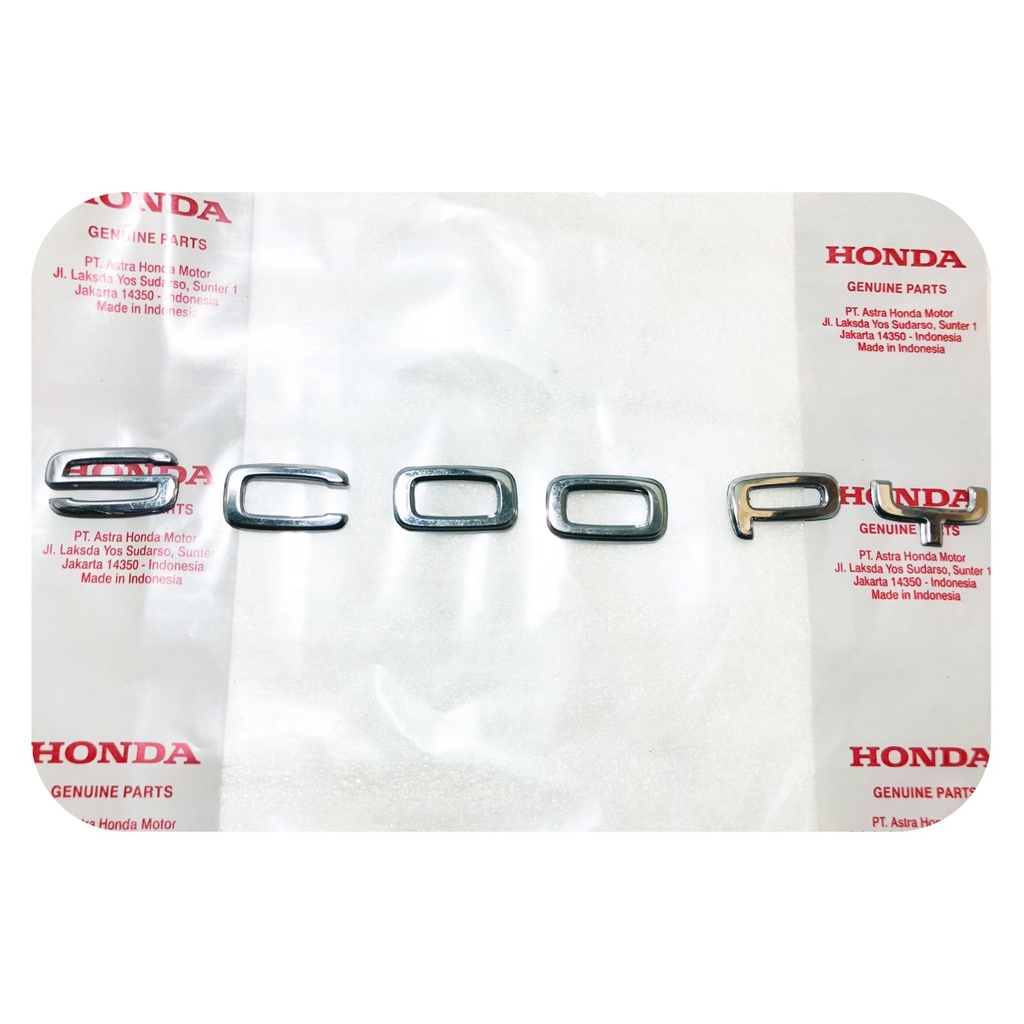 EMBLEM LOGO LAMBANG ORIGINAL HONDA KODE K2F SCOOPY SCOPY SKUPI FI ALL NEW SCOOPY 2020 2021 PNP SCOOP