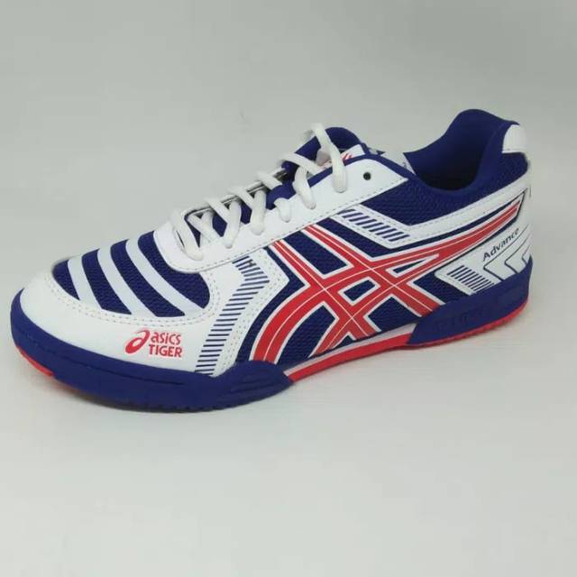 Sepatu asics tiger advance badminton,voli,tenis meja original putih