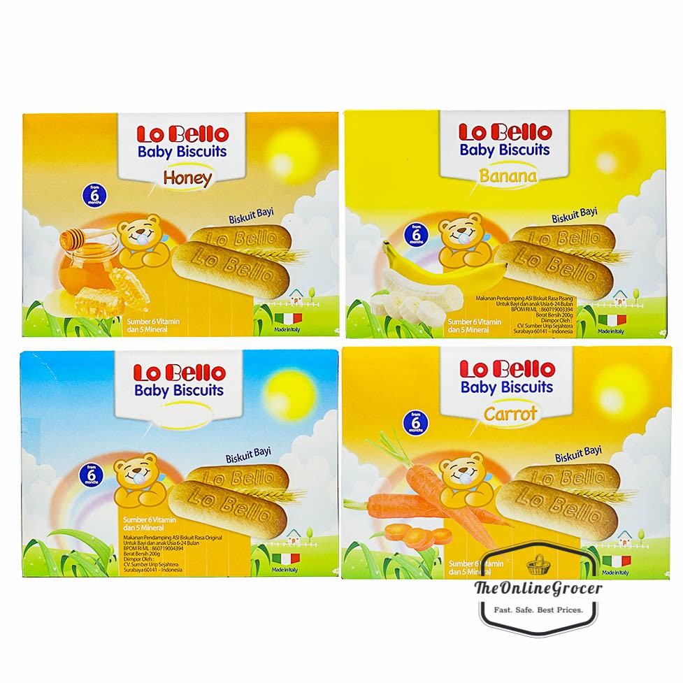 Lo Bello Biscuit Bayi/Makanan Bayi 200gr