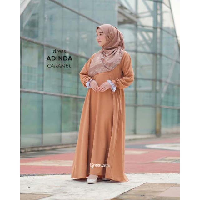 ADINDA DRESS GREENISM (GAMIS ONLY)