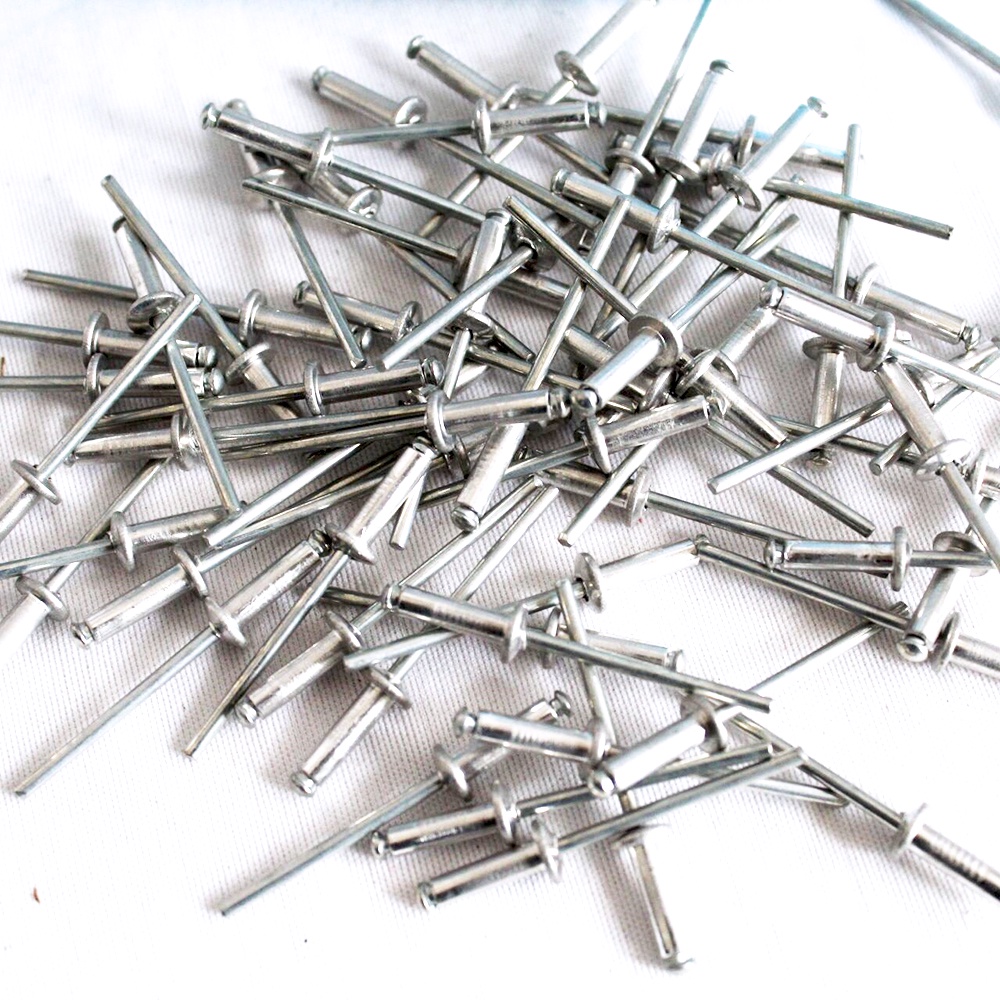 SEIDO 100 Pcs Paku Rivet / Blind Rivetti (3.2x11mm / 4x12.7 mm)