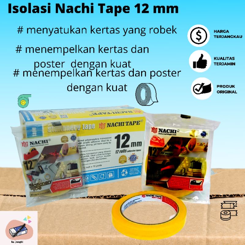 

Isolasi Slotip Nachi Yellow 12mm x 72year