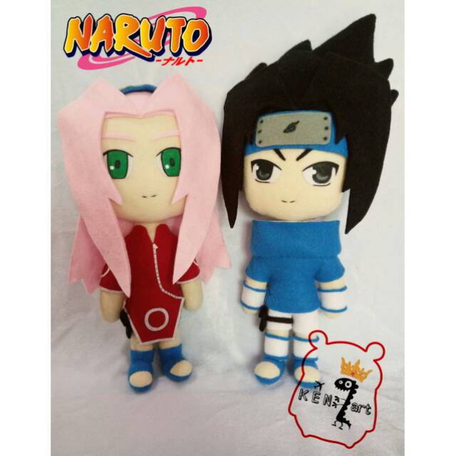 BONEKA SASUKE SAKURA 30CM NARUTO BONEKA ANIME