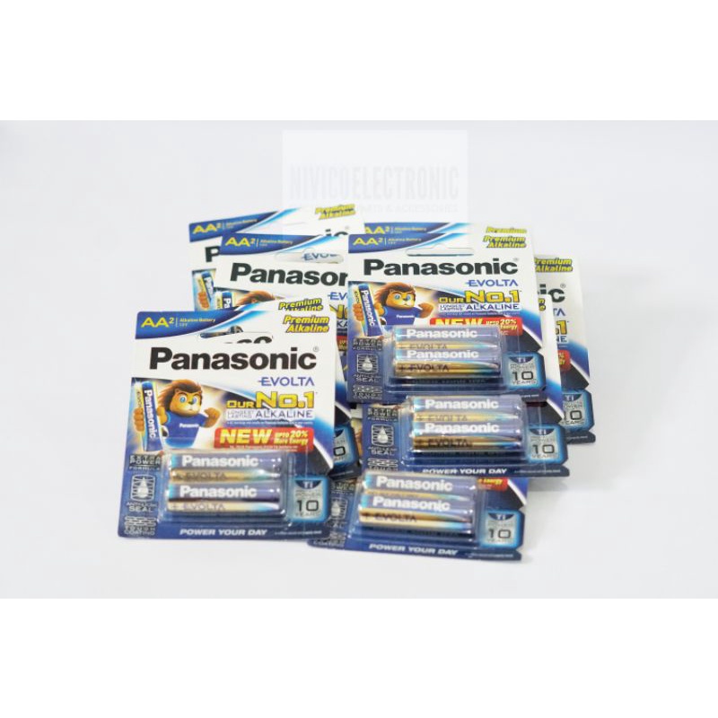 Baterai PANASONIC EVOLTA PREMIUM ALKALINE AA A2 1.5V