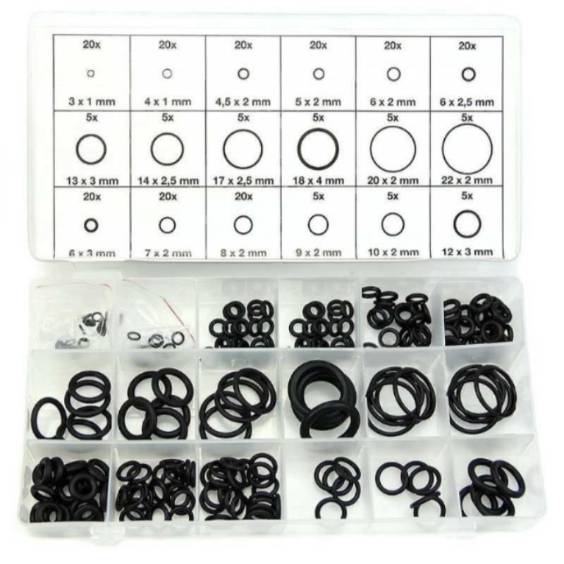 Oring o ring set box 225 pc Oring dongkrak universal