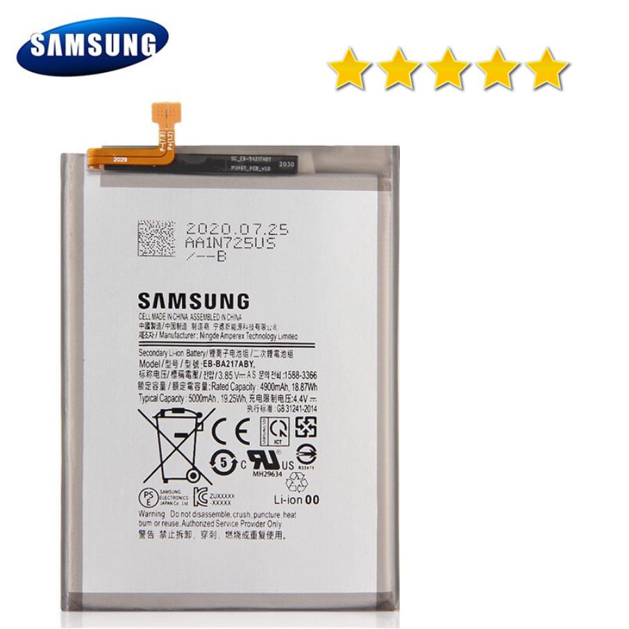 Batre Samsung A21S -A02-A12 5000 MAH EB-BA217ABY ORIGINAL 100% Batre Samsung Battery Batre