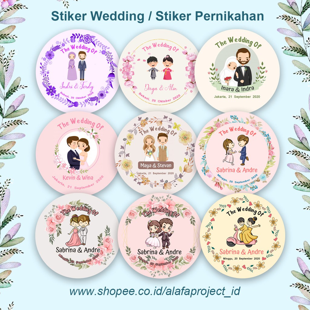 

1 pcs Stiker Souvenir Wedding Stiker Souvenir Pernikahan Stiker Wedding Stiker Pernikahan